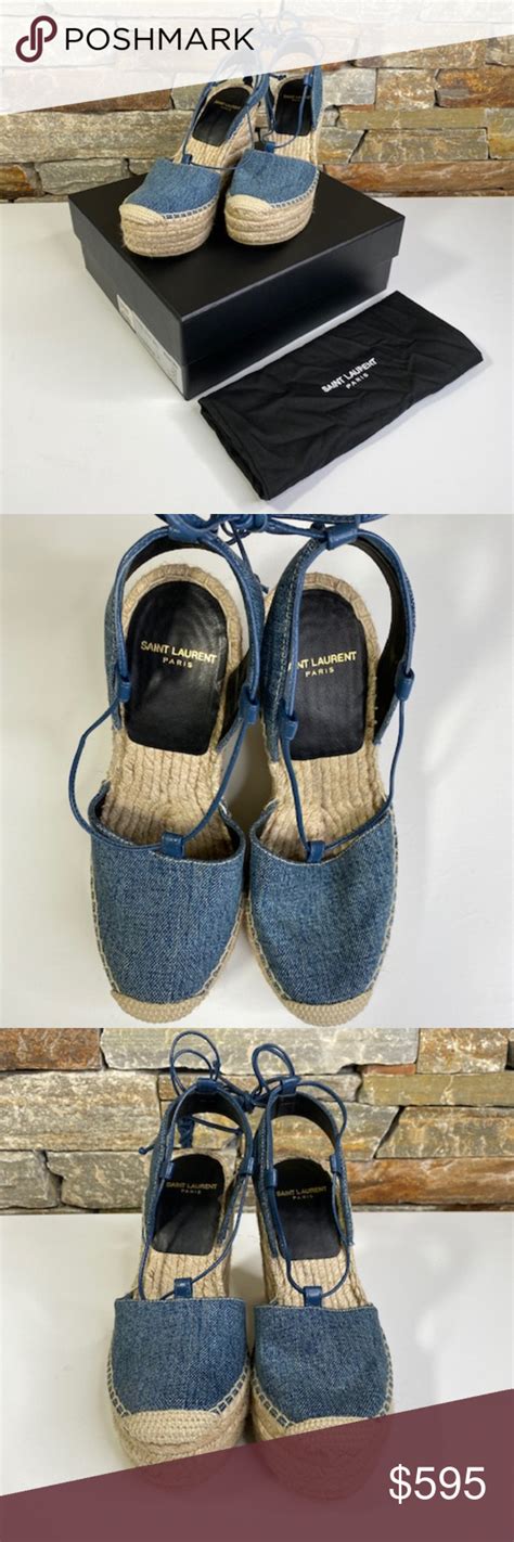 ysl espadrilles canvas|ysl espadrilles denim.